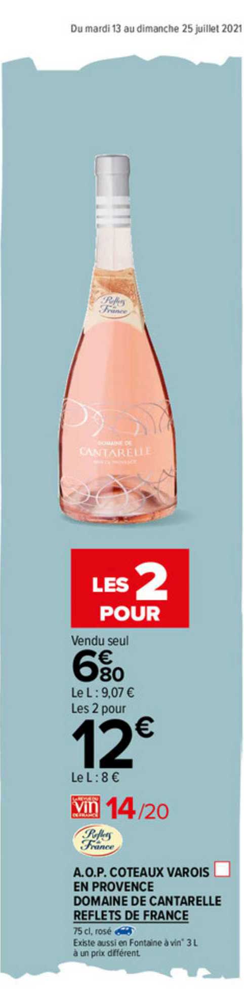 a.o.p. coteaux varois en provence domaine de cantarelle reflets de france