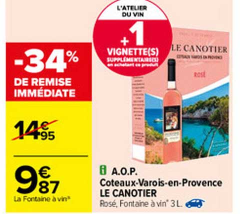 a.o.p. coteaux-varois-en-provence le canotier