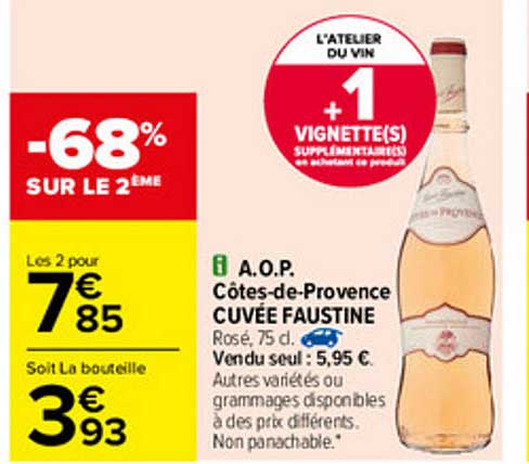 a.o.p. côtes-de-provence cuvée faustine