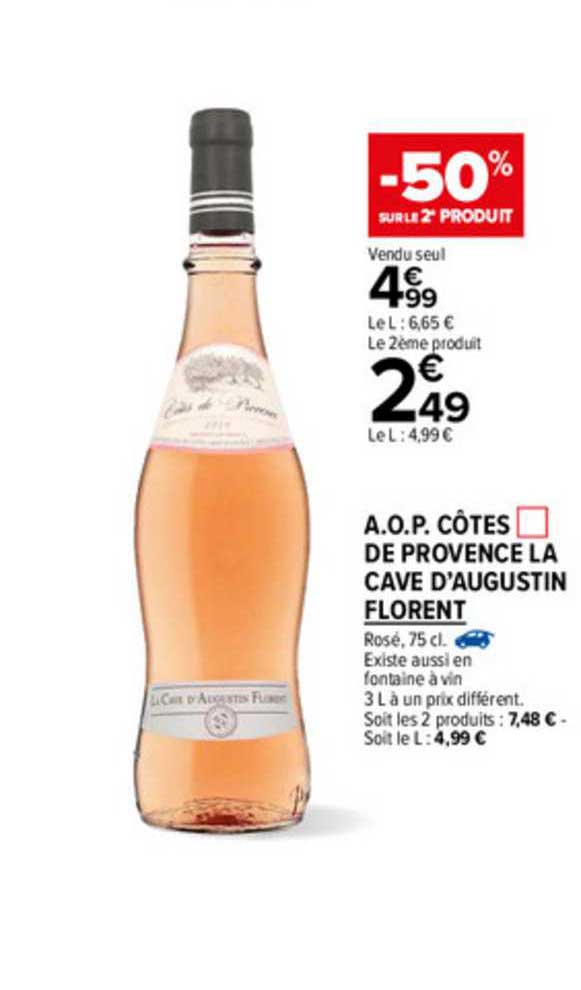a.o.p. côtes de provence la cave d'augustin florent