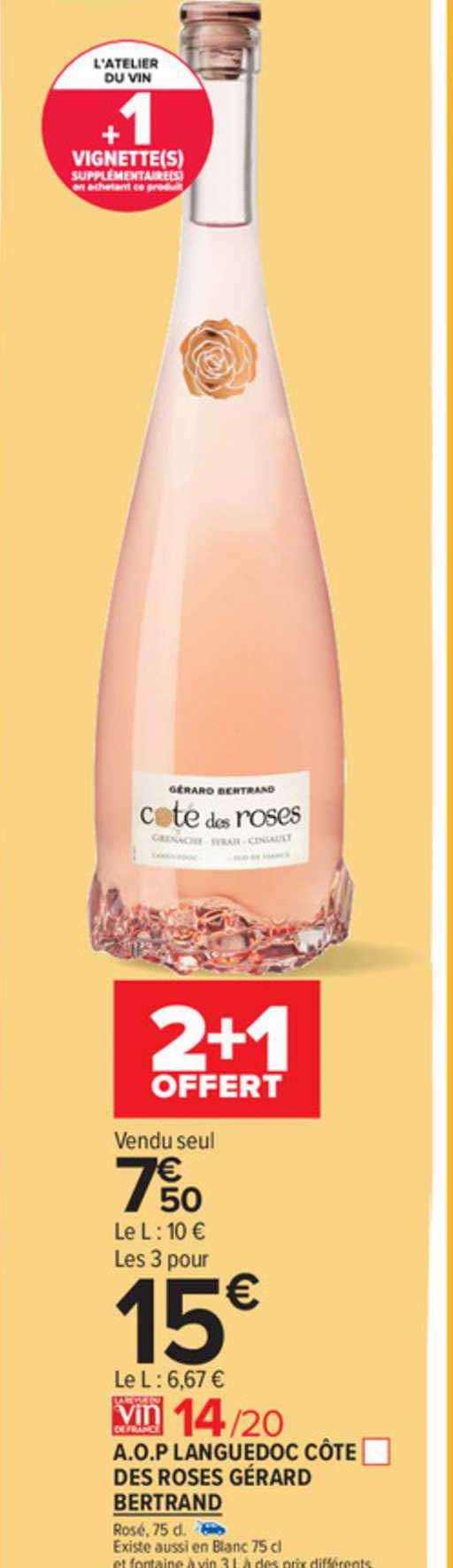 a.o.p. languedoc côte des roses gérard bertrand