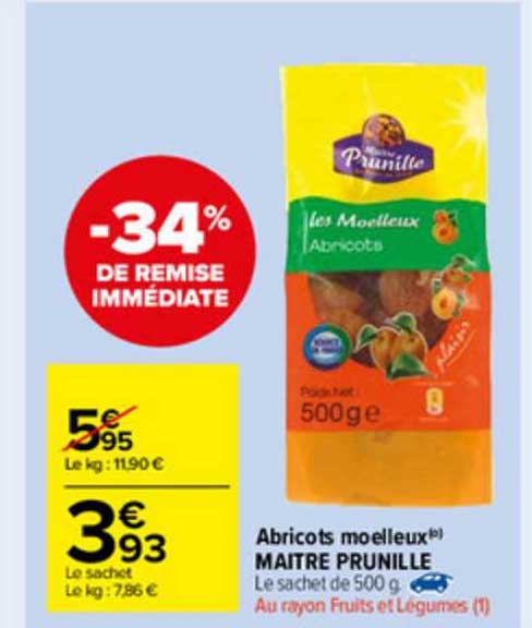 abricots moelleux maître prunille