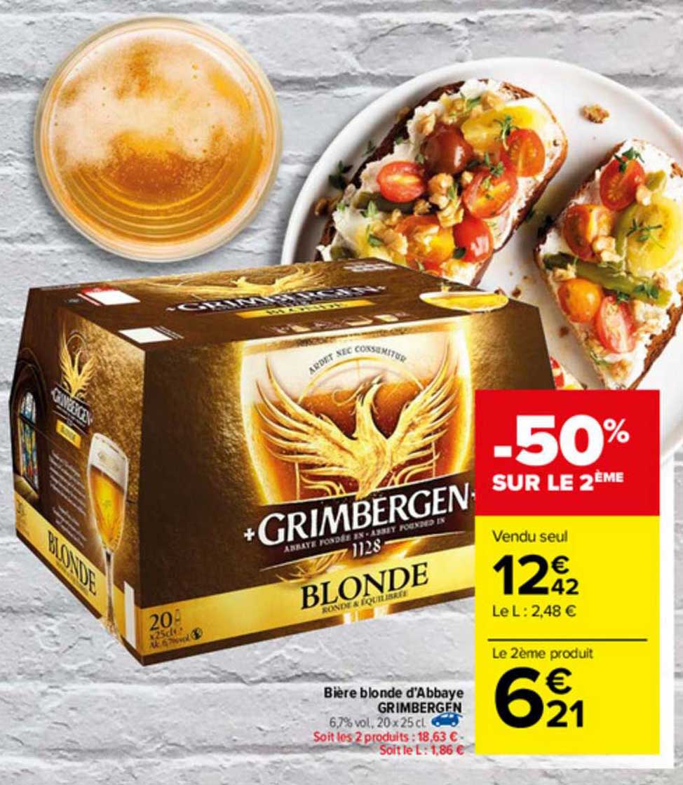Bière Blonde D'abbaye Grimbergen