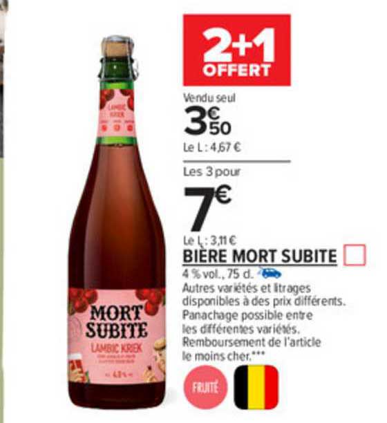 bière mort subite