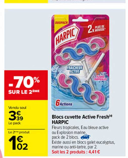 blocs cuvette active fresh harpic