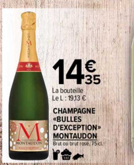 Champagne "bulles D'exception Montaudon