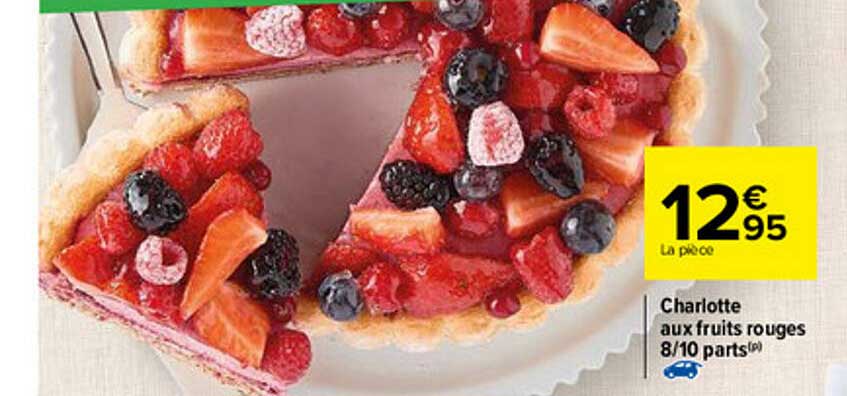charlotte aux fruits rouges 8-10 parts