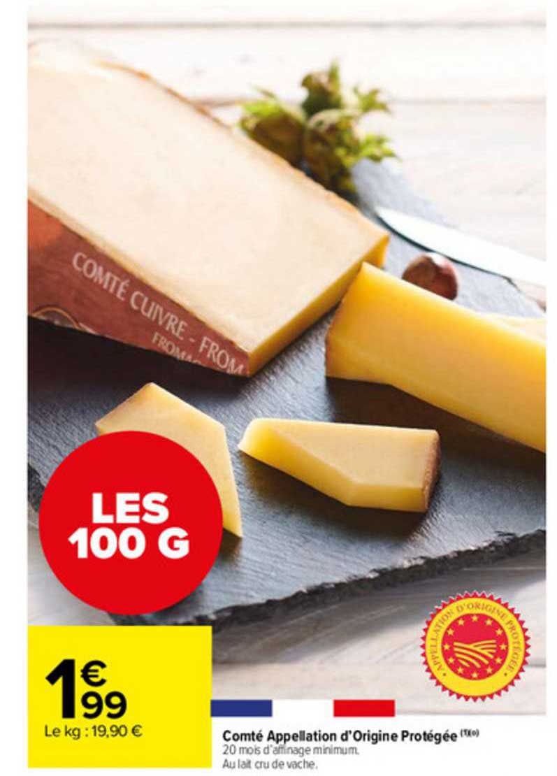 comté appellation d'origine protégée