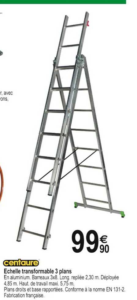 echelle transformable 3 plans centaure