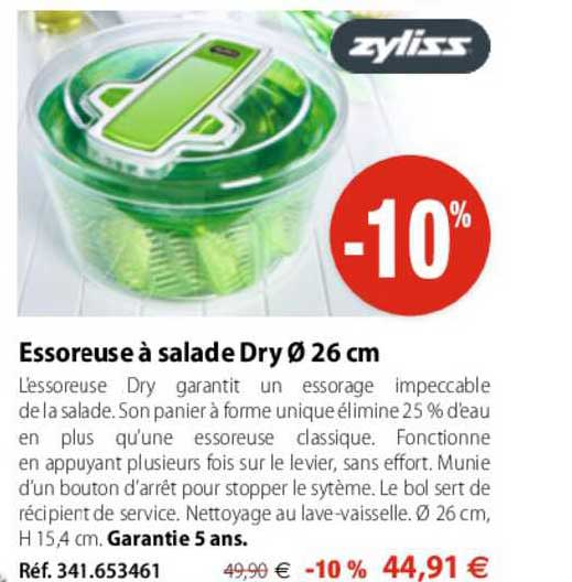 Essoreuse à Salade Dry 26 Cm Zyliss