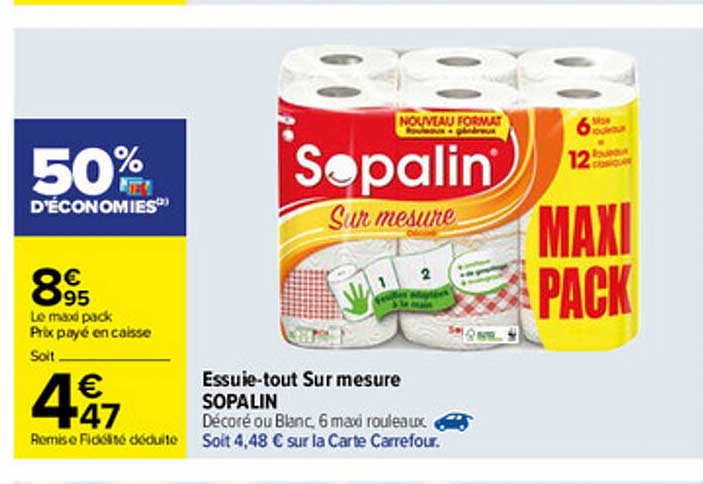Essuie-tout Sur Mesure Sopalin