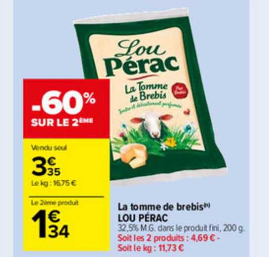la tomme de brebis lou pérac