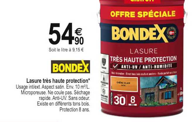 lasure très haute protection bondex