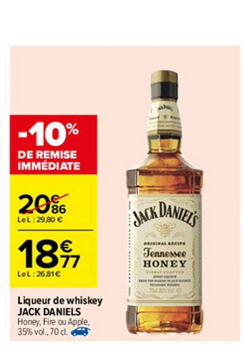 liqueur de whiskey jack daniels