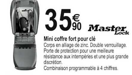 mini coffre fort pour clé master lock
