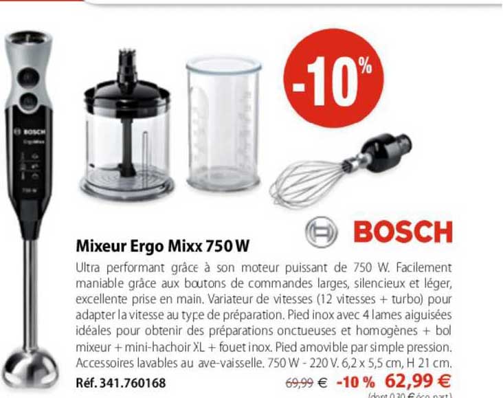 mixeur ergo mixx 750 w