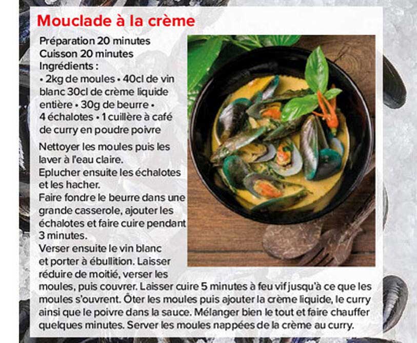mouclade à la crème