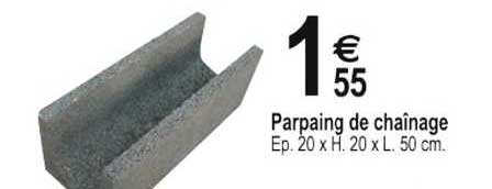 parpaing de chaînage