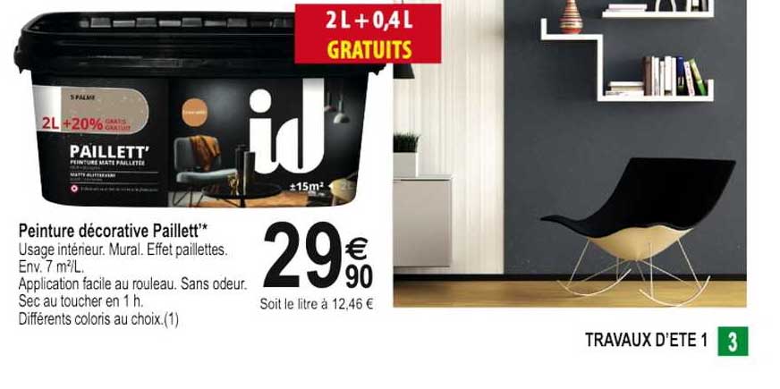 peinture décorative paillett'