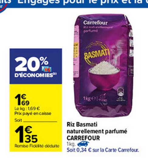riz basmati naturellement parfumé carrefour