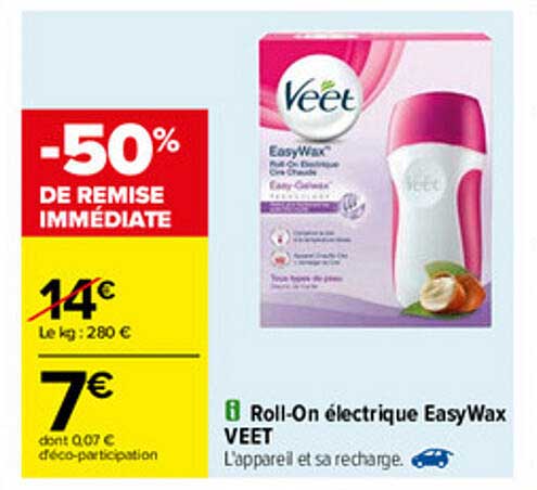 roll-on électrique easywax