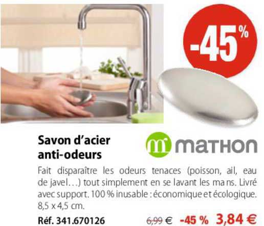 savon d'acier anti-odeurs