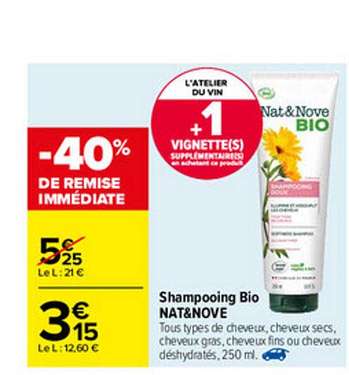 Shampooing Bio Nat&nove