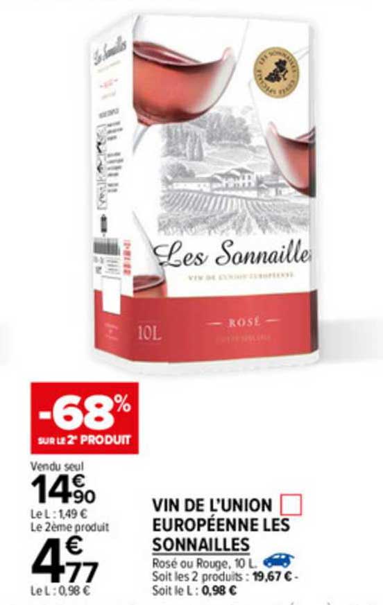 vin de l'union européenne les sonnailles