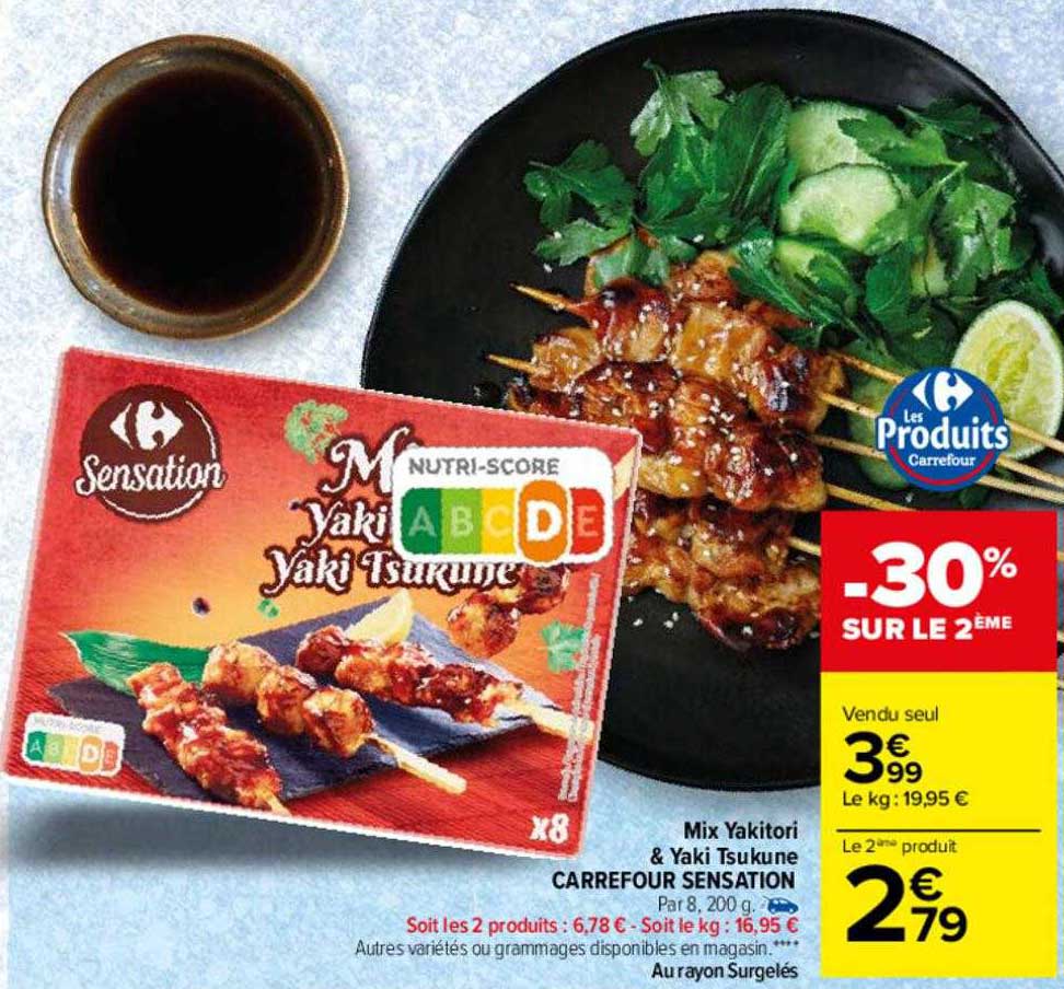 mix yakitori & yaki tsukune carrefour sensation