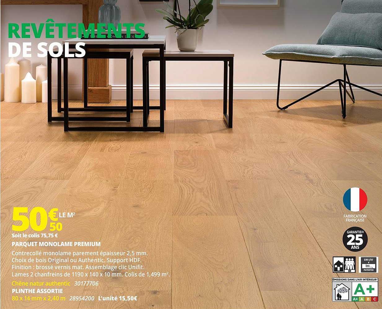 Parquet Monolame Premium