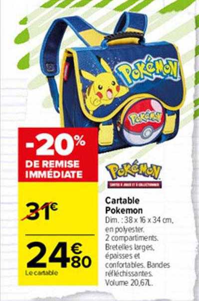 Cartable Pokémon