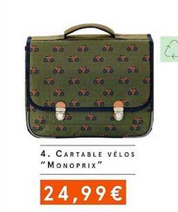 cartable vélos "monoprix"