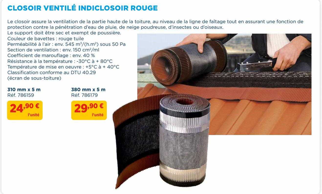 closoir ventilé indiclosoir rouge