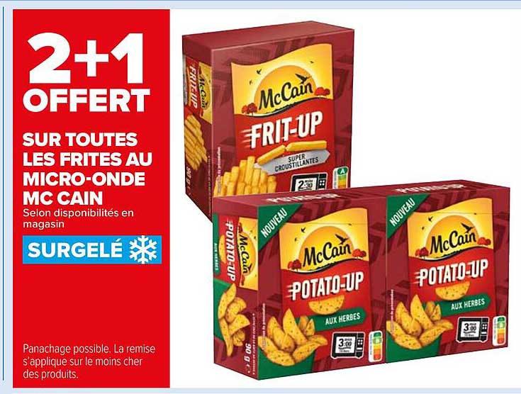frites au micro-onde mc cain