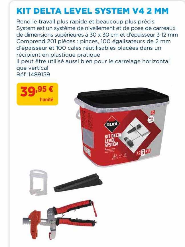 kit delta level system v4 2 mm rubi
