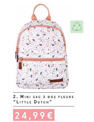 mini sac à dos fleurs "little dutch"