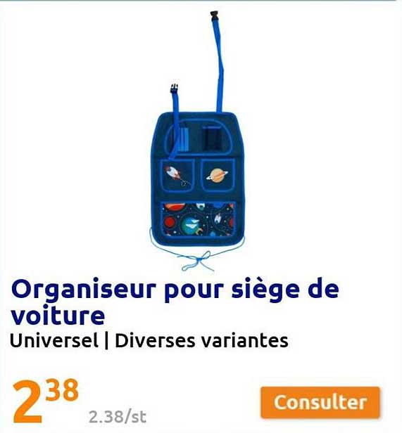 Organiseur Pour Siège De Voiture