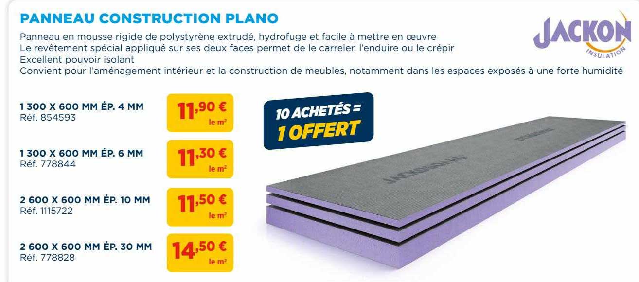panneau construction plano jackon