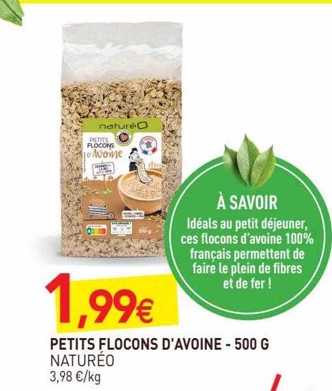 petits flocons d'avoine - 500 g naturéo
