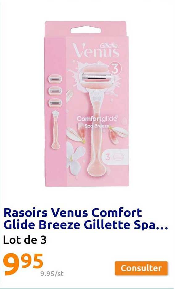 rasoirs venus comfort glide breeze gillette spa