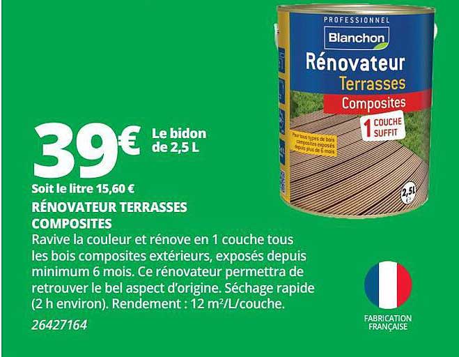 rénovateur terrasses composites blanchon