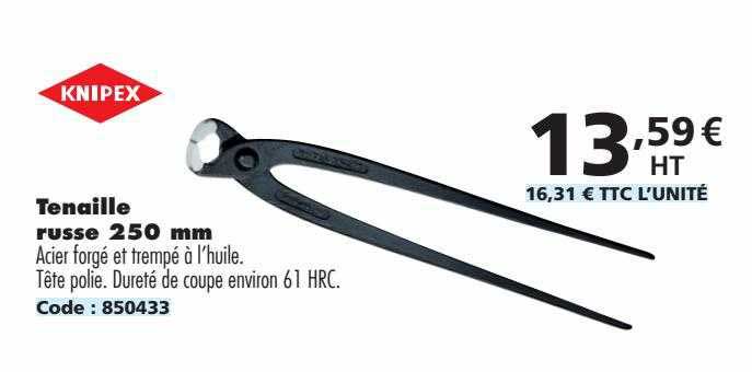 tenaille russe 250 mm knipex