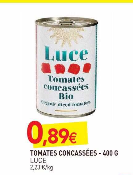 tomates concassées luce - 400 g