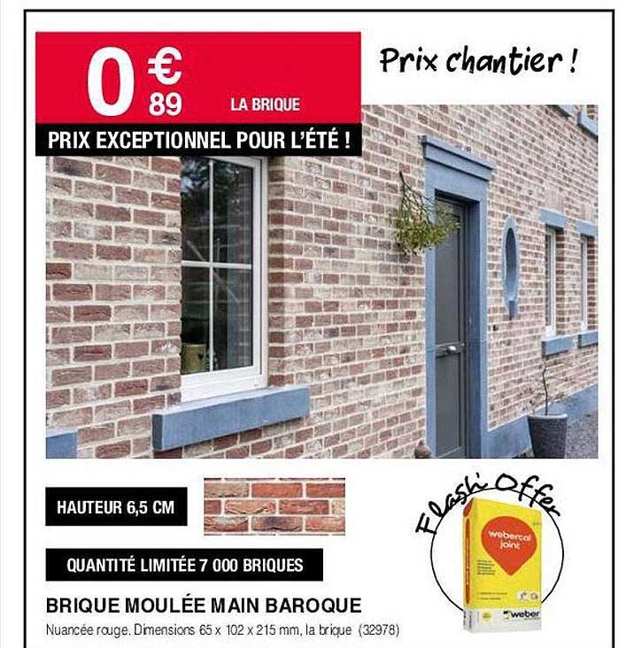 brique moulée main baroque