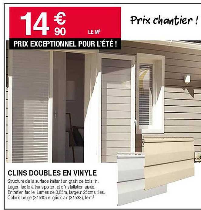 clins doubles en vinyle