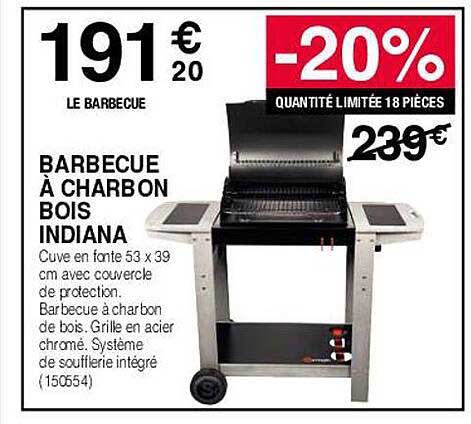 barbecue à charbon bois indiana