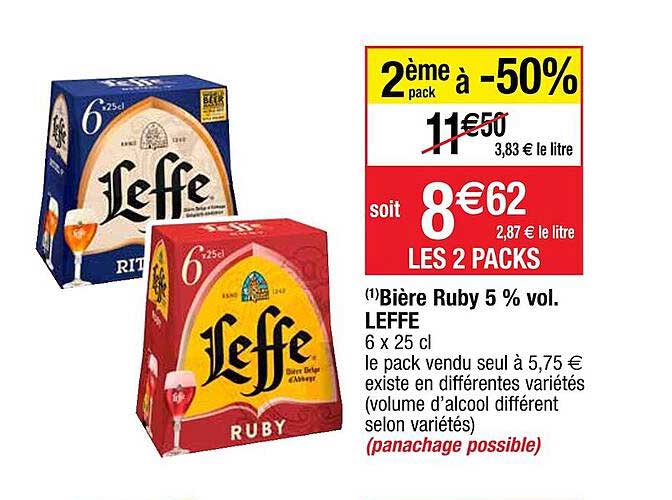 Bière Ruby Leffe