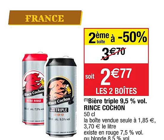 bière triple rince cochon