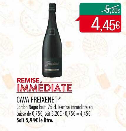 cava freixenet cordon négro brut