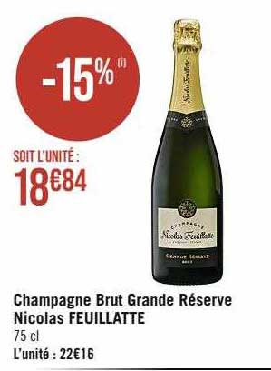 champagne brut grande réserve nicolas feuillatte